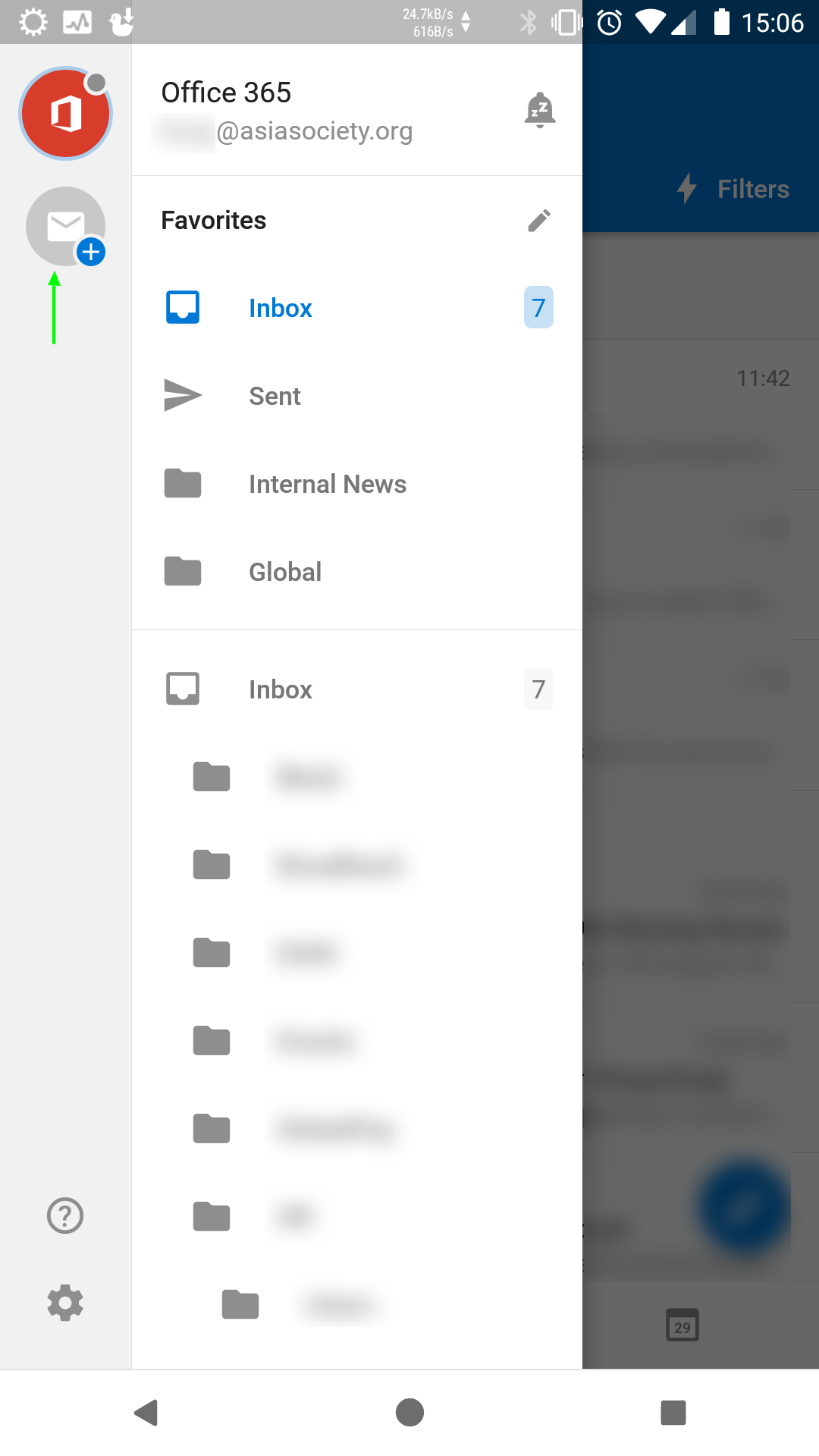 Add shared mailbox on Outlook App (by using IMAP) Asia Society